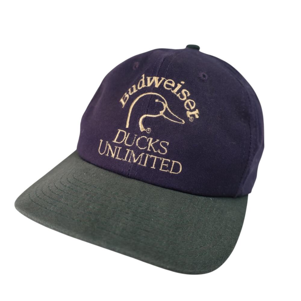 Vintage Budweiser x Ducks Unlimited Spellout Snapback Hat